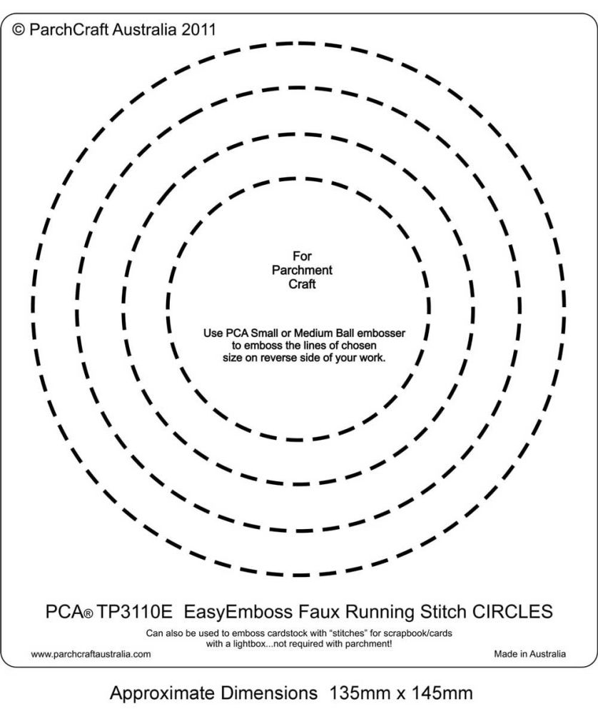 TP3110E Faux Running Stitch Circles