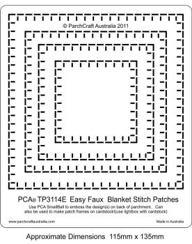 TP3114E Faux Blanket Stitch Squares