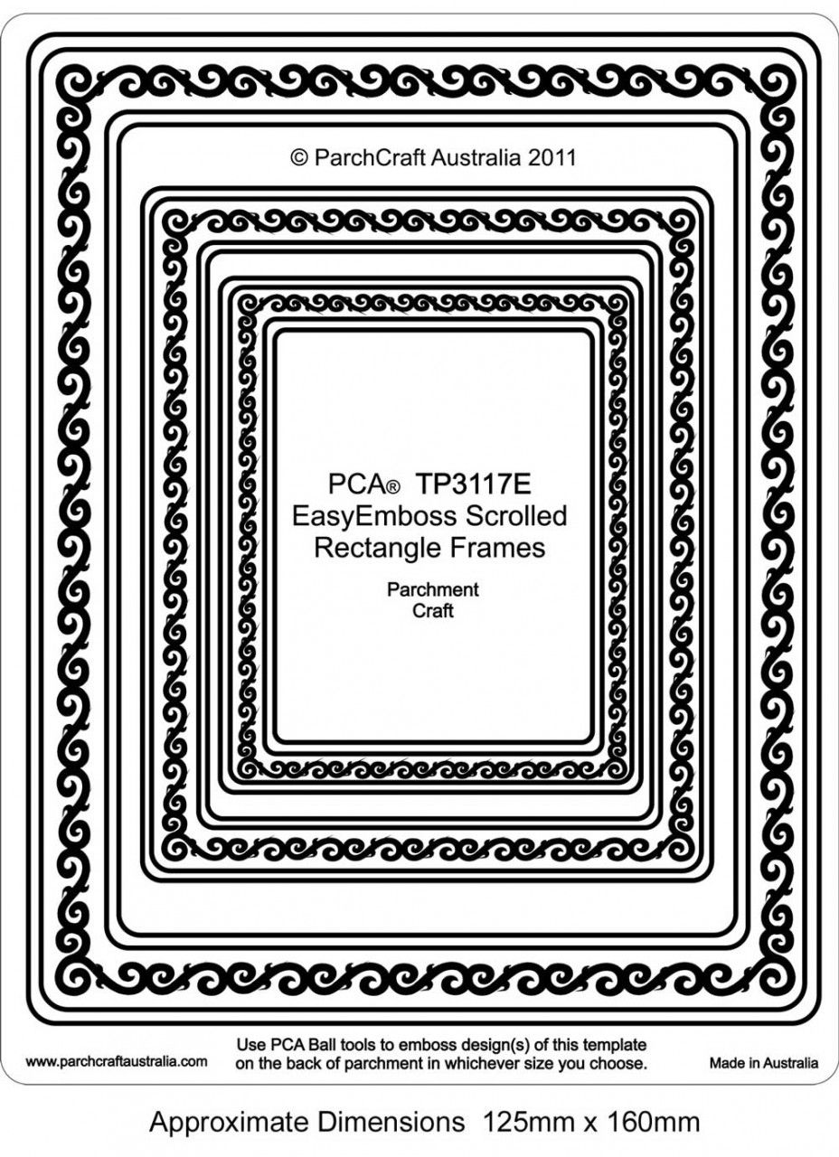 TP3117E Scrolled Rectangle Frames