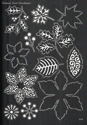 PLG014 Parchment Lace Grid - Winter Flowers