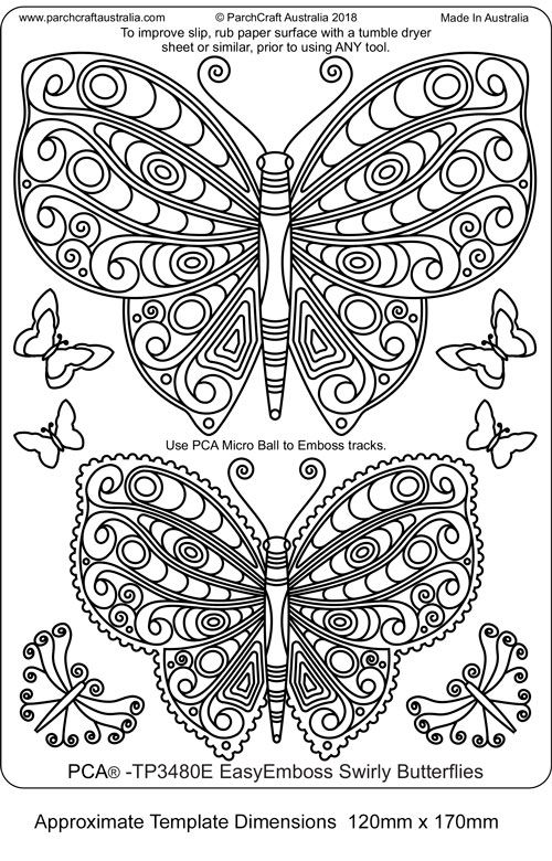TP3480E Swirly Butterflies