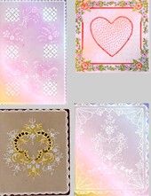 CC27 General - dainty designs including a heart and fine white work
