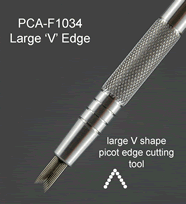 F1034 PCA Perforating Tool - Fine Large 'V' Edger