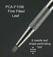 F1106 PCA Perforating Tool - Fine Filled Leaf Tool 8 Needle Perforating Too