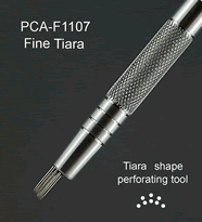 F1107 PCA Perforating Tool - Fine Tiara Tool 8 Needle Perforating Tool - Shaped like a Tiara