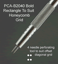 B2040 PCA Perforating Tool - Bold Rectangle Honeycomb