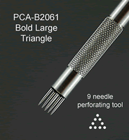 B2061 PCA Perforating Tool - Bold Large Triangle Tool 9 Needle Perforating 