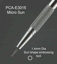 E3015 PCA Embossing Tool - Micro Sun Tool 1.4mm Diameter
