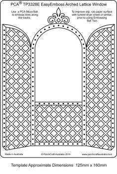 TP3328E Arched Lattice Window