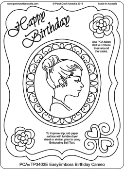 TP3403E Birthday Cameo Card