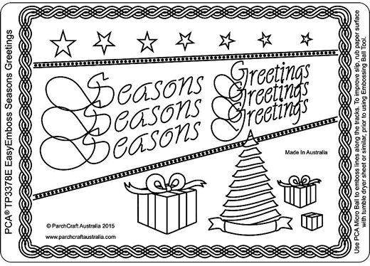 TP3378E Christmas Card Seasons Greeting