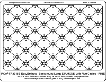 TP3316E Large Diamond with 5 Circles - Fine