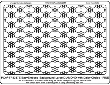 TP3317E Large Diamond with Daisy Circles - Fine