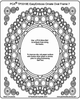 TP3319E Ornate Oval Frame 7 Large