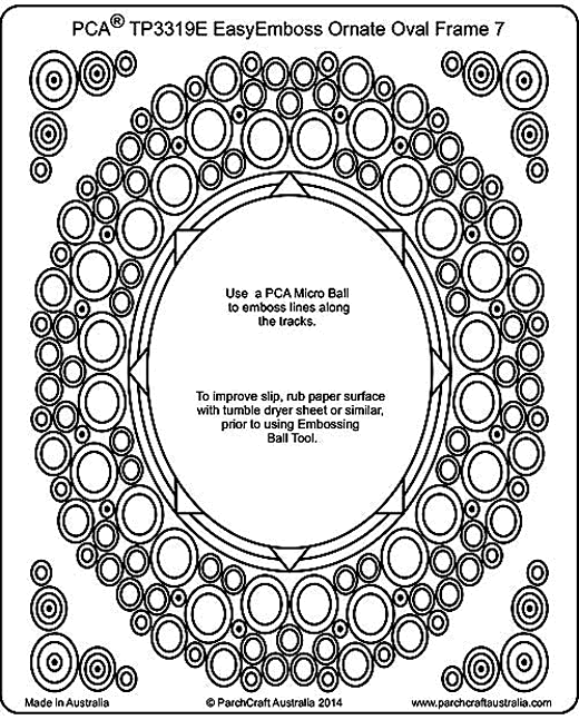 TP3319E Ornate Oval Frame 7 Large