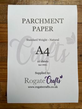 PSW1 Parchment Paper - Translucent Natural - Standard Weight (140gsm) 10 sheets