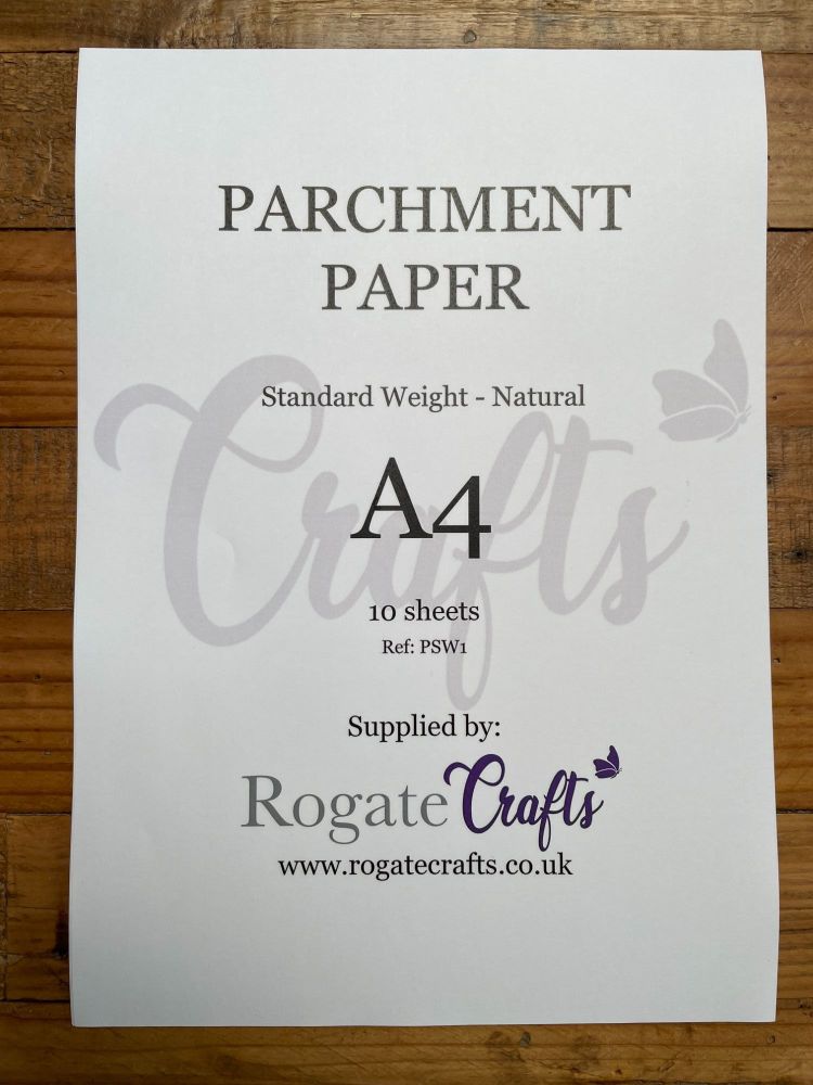 PSW1 Parchment Paper - Translucent Natural - Standard Weight (140gsm) 10 sh