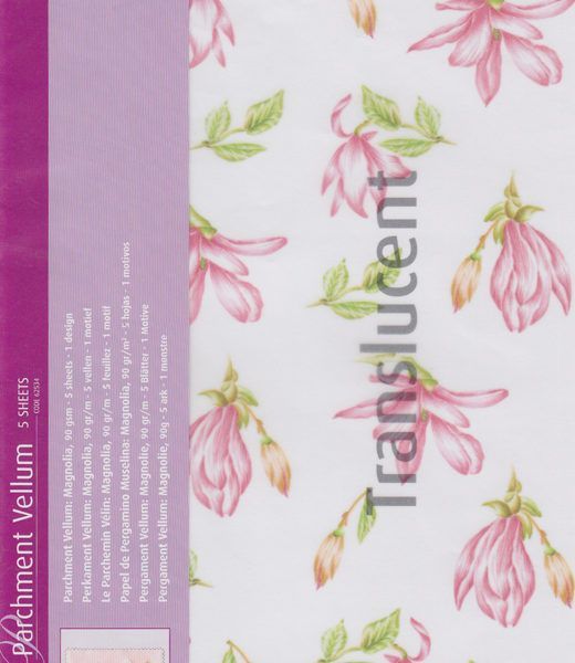 62533 Parchment Vellum - Magnolia - 5 sheets