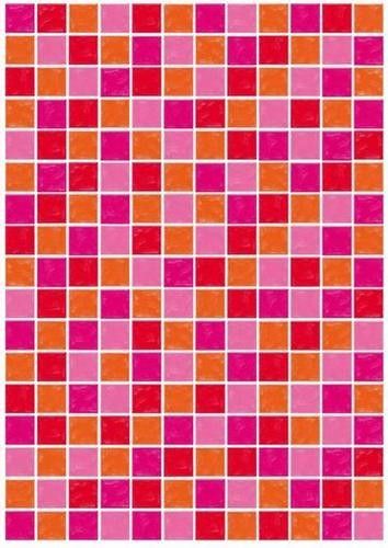 62533 Parchment Vellum - Mosaic Red-Orange - 5 sheets