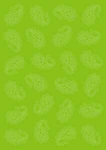 62530 Parchment Vellum - Paisley Lime - 5 sheets