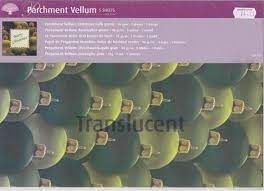 2524 Parchment Vellum - Christmas Balls Green - 5 sheets