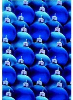 2523 Parchment Vellum - Christmas Balls Blue - 5 sheets