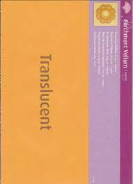 2512 Parchment Vellum - Orange - 5 sheets