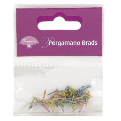 70270 Brads, Pastel Mixed 3mm (40's)