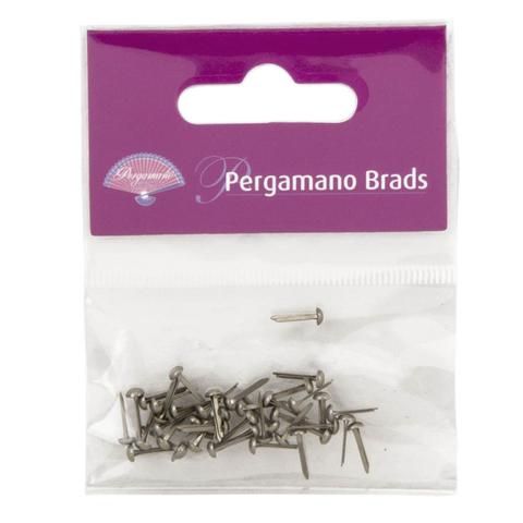 70272 Brads, Antique Silver 3mm (40's)