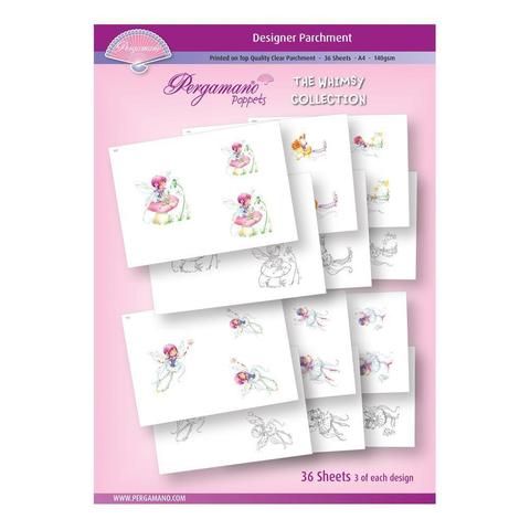 70391 A4 PARCHMENT POPPETS - WHIMSY COLLECTION - ARTWORK BY MARINA FEDOTOVA