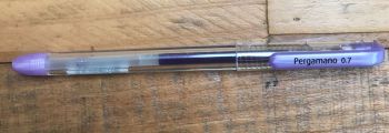 Pergamano Purple Gel Pen 0.7