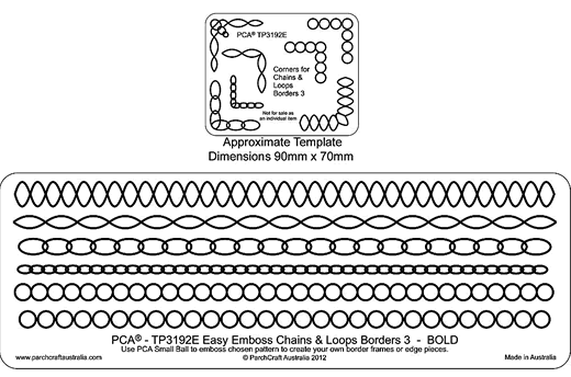 TP3192E Chains and Loops Border 3 Bold