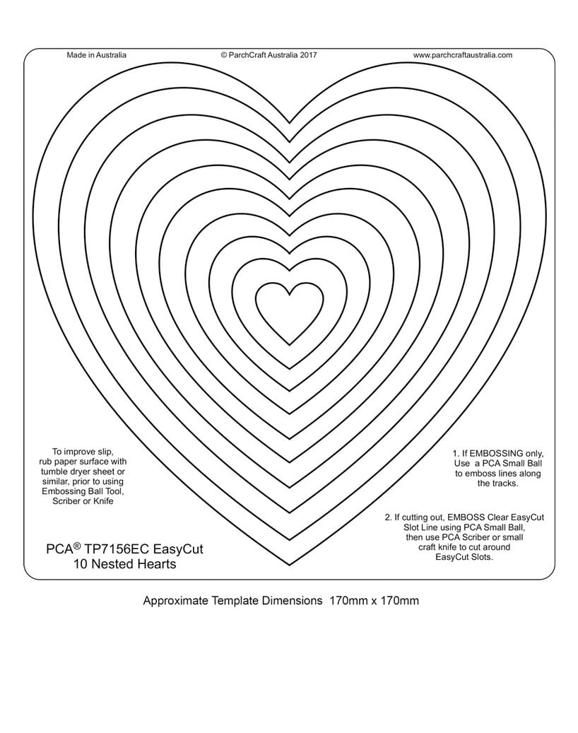 TP7156EC 10 Nested Hearts