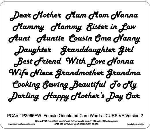 TP3966EW Female Orientated Cursive 2