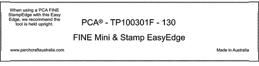 TP100301F Fine 130mm Mini and Stamp Easy Edge