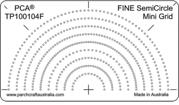 TP100104F Fine Semi Circle Mini Grid