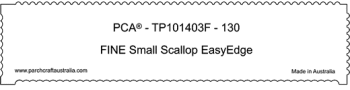 TP101403F Fine 130mm Straight Fine Small Scallop
