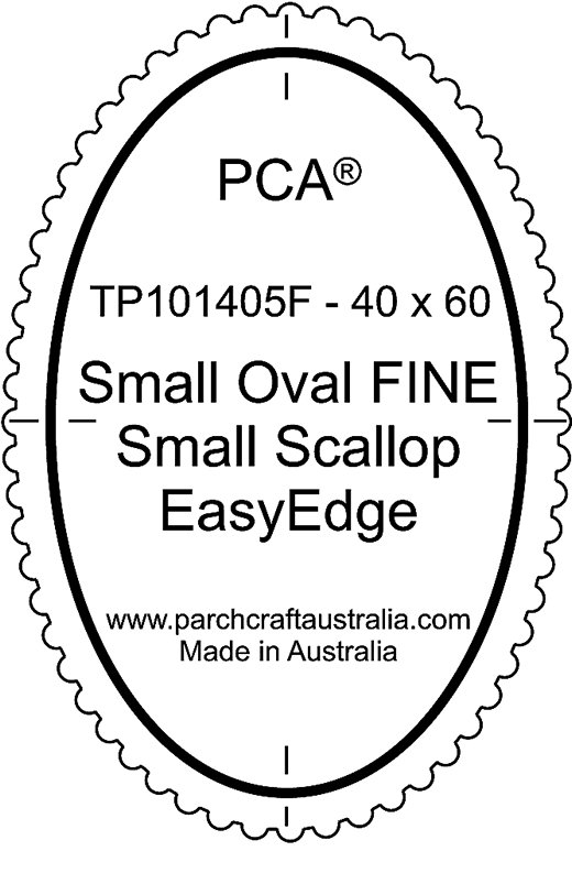 TP101405F Fine Small Oval Outside Small Scallop