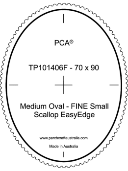 TP101406F Fine Medium Oval Outside Small Scallop