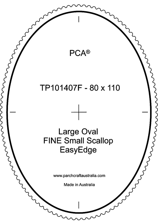 TP101407F Fine Large Oval Outside Small Scallop