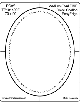 TP101409F Fine Medium Oval Inside Small Scallop