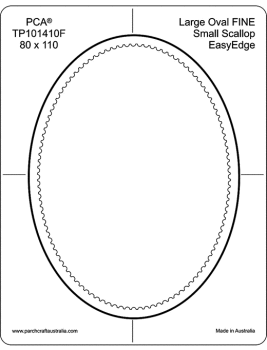 TP101410F Fine Large Oval Inside Small Scallop