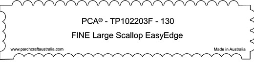TP102203F Fine 130mm Straight Fine Large Scallop