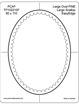 TP102210F Fine Large Oval Inside Large Scallop