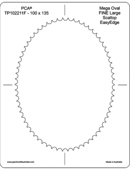 TP102211F Fine Mega Oval Inside Large Scallop