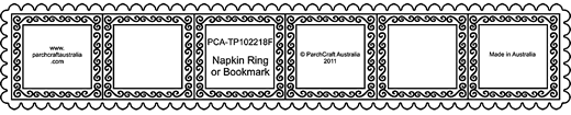 TP102218F Fine Napkin Ring / Bookmark Large Scallop