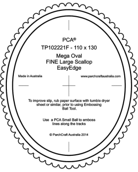 TP102221F Fine Mega Oval Outside Large Scallop