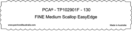 TP102901F Fine 130mm Straight Medium Scallop