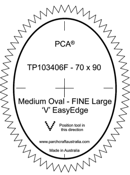 TP103406F Fine Medium Oval Outside Large 'V'