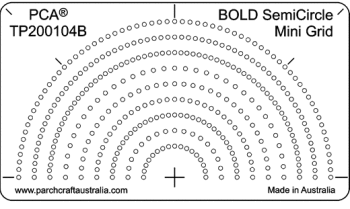 TP200104B Bold Semi-Circle Mini Grid